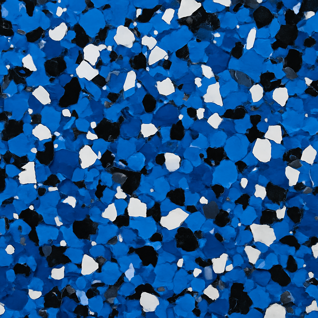 Electric Blue epoxy floor finish